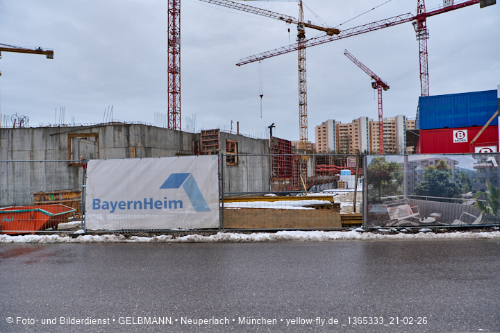 21.02.2026 - DEMOS-Baustelle und BayernHeim-Baustelle im Alexisquartier