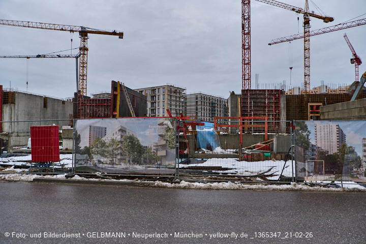 21.02.2026 - DEMOS-Baustelle und BayernHeim-Baustelle im Alexisquartier