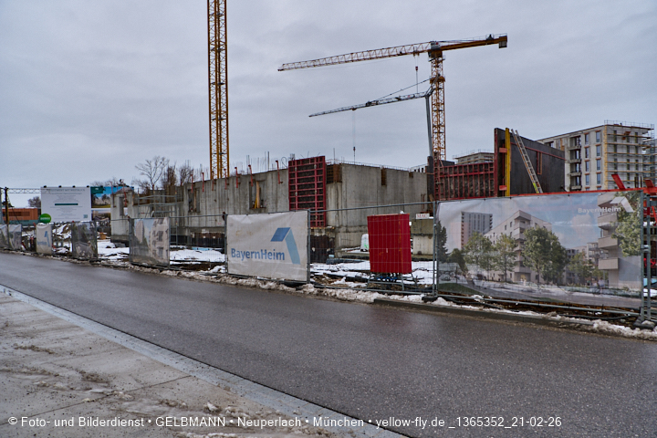 21.02.2026 - DEMOS-Baustelle und BayernHeim-Baustelle im Alexisquartier