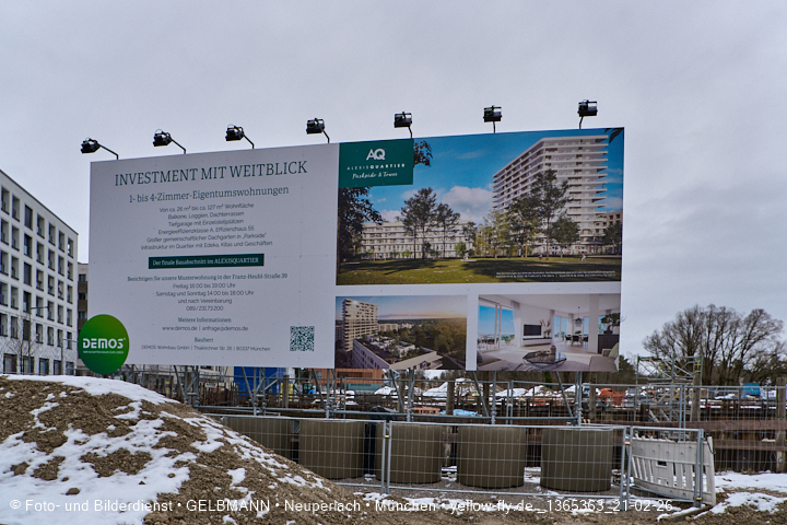 21.02.2026 - DEMOS-Baustelle und BayernHeim-Baustelle im Alexisquartier