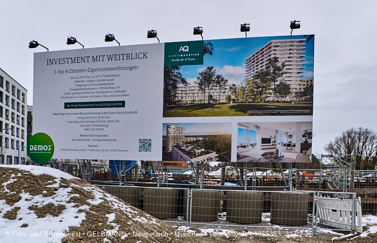 21.02.2026 - DEMOS-Baustelle und BayernHeim-Baustelle im Alexisquartier