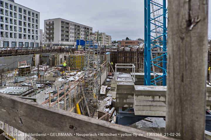 21.02.2026 - DEMOS-Baustelle und BayernHeim-Baustelle im Alexisquartier