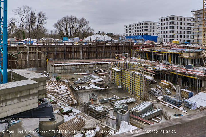 21.02.2026 - DEMOS-Baustelle und BayernHeim-Baustelle im Alexisquartier