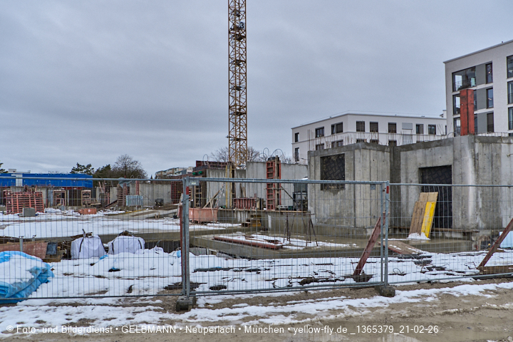 21.02.2026 - DEMOS-Baustelle und BayernHeim-Baustelle im Alexisquartier