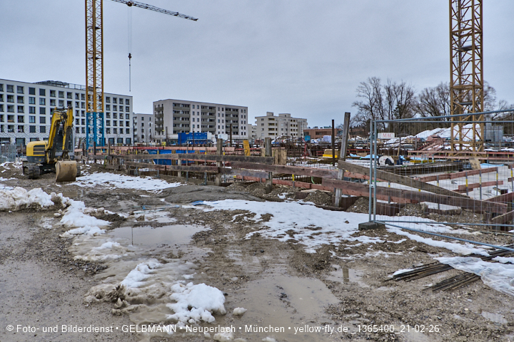 21.02.2026 - DEMOS-Baustelle und BayernHeim-Baustelle im Alexisquartier