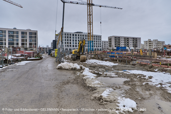 21.02.2026 - DEMOS-Baustelle und BayernHeim-Baustelle im Alexisquartier