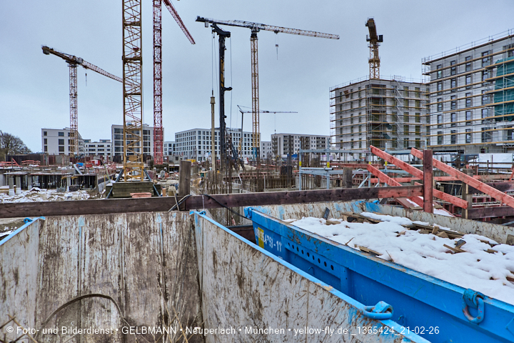 21.02.2026 - DEMOS-Baustelle und BayernHeim-Baustelle im Alexisquartier