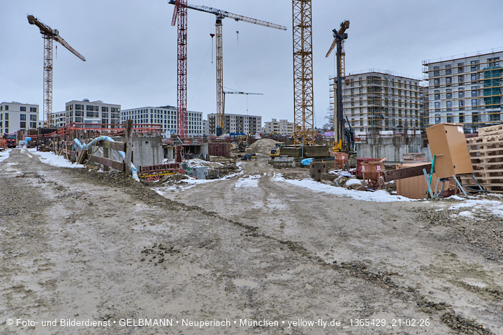 21.02.2026 - DEMOS-Baustelle und BayernHeim-Baustelle im Alexisquartier