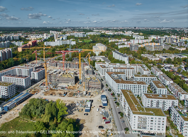 01.09.2026 - Luftbilder vom Alexisquartier und BayernHeim in Neuperlach