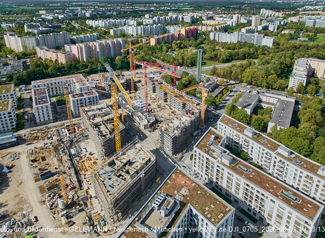 01.09.2026 - Luftbilder vom Alexisquartier und BayernHeim in Neuperlach