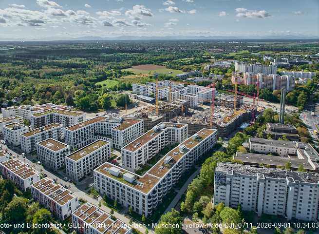 01.09.2026 - Luftbilder vom Alexisquartier und BayernHeim in Neuperlach