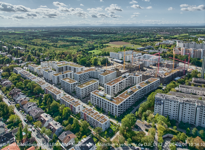 01.09.2026 - Luftbilder vom Alexisquartier und BayernHeim in Neuperlach