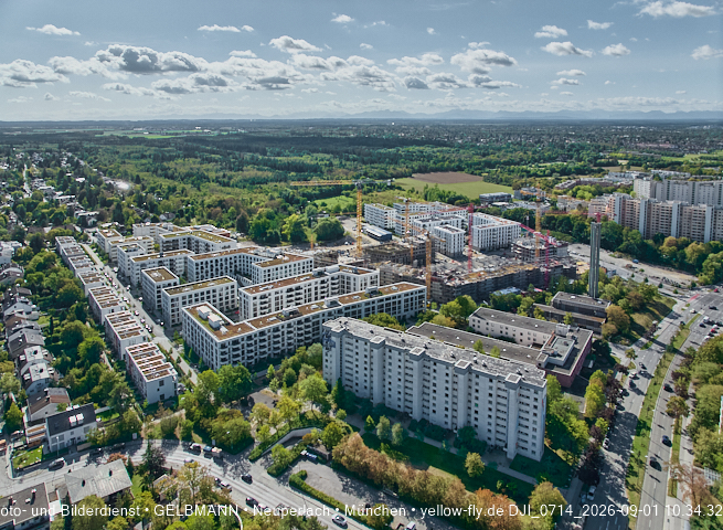 01.09.2026 - Luftbilder vom Alexisquartier und BayernHeim in Neuperlach