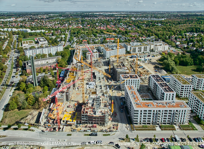 01.09.2026 - Luftbilder vom Alexisquartier und BayernHeim in Neuperlach