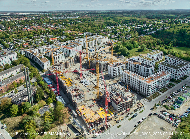 01.09.2026 - Luftbilder vom Alexisquartier und BayernHeim in Neuperlach