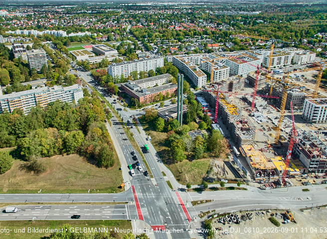 01.09.2026 - Luftbilder vom Alexisquartier und BayernHeim in Neuperlach