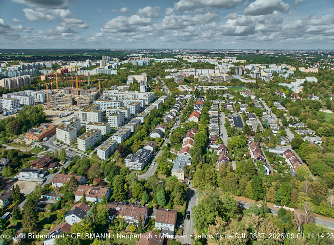 01.09.2026 - Luftbilder vom Alexisquartier und BayernHeim in Neuperlach
