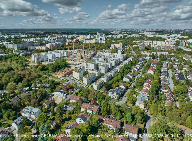 01.09.2026 - Luftbilder vom Alexisquartier und BayernHeim in Neuperlach